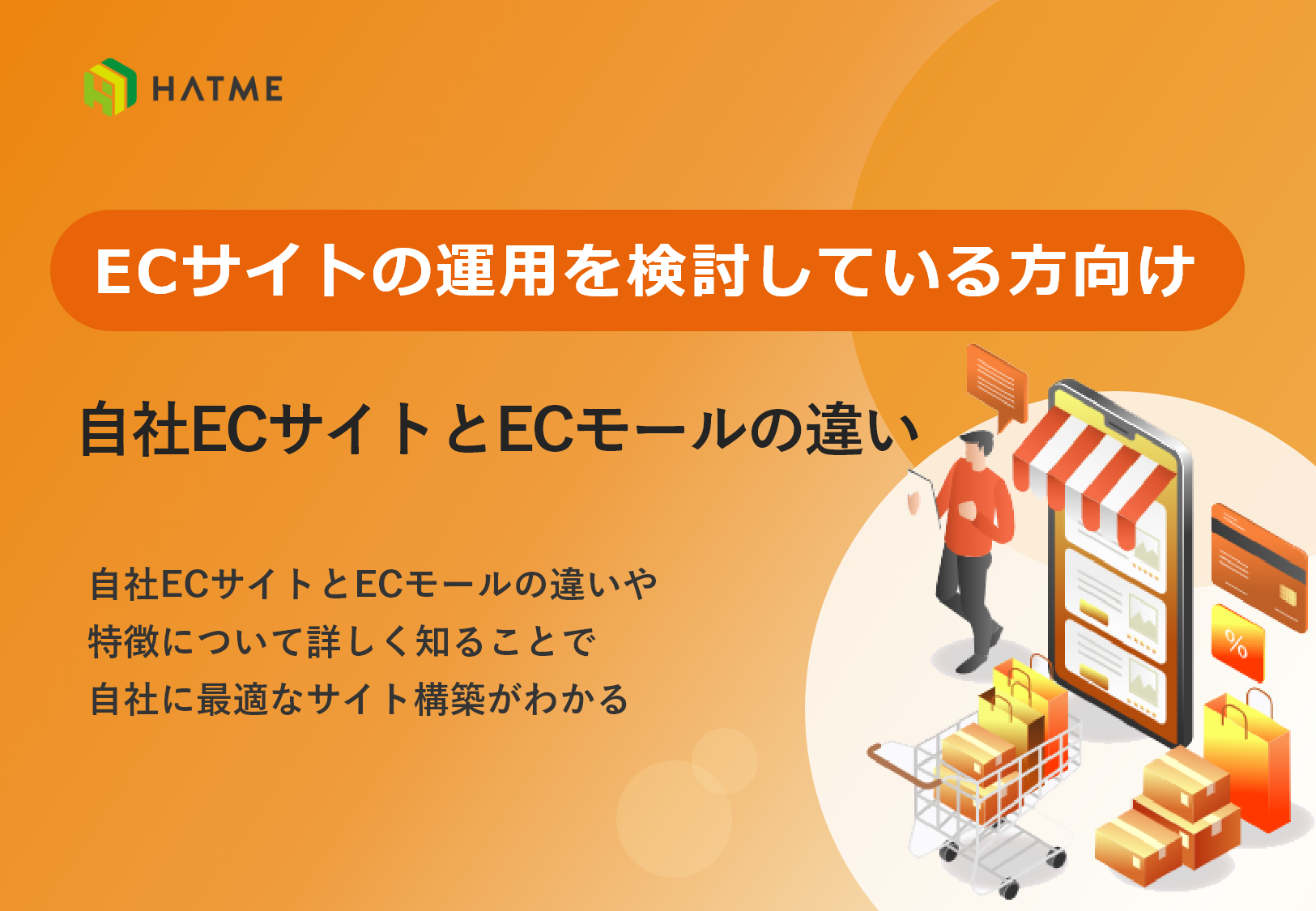 ECサイトの運用を検討している方向け 自社ECサイトとECモールの違い